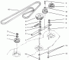 Toro 78351 - 42" Rear Discharge, Low Cut Mower, 1994 (4900001-4999999) Listas de piezas de repuesto y dibujos DECK BELT & PULLEYS