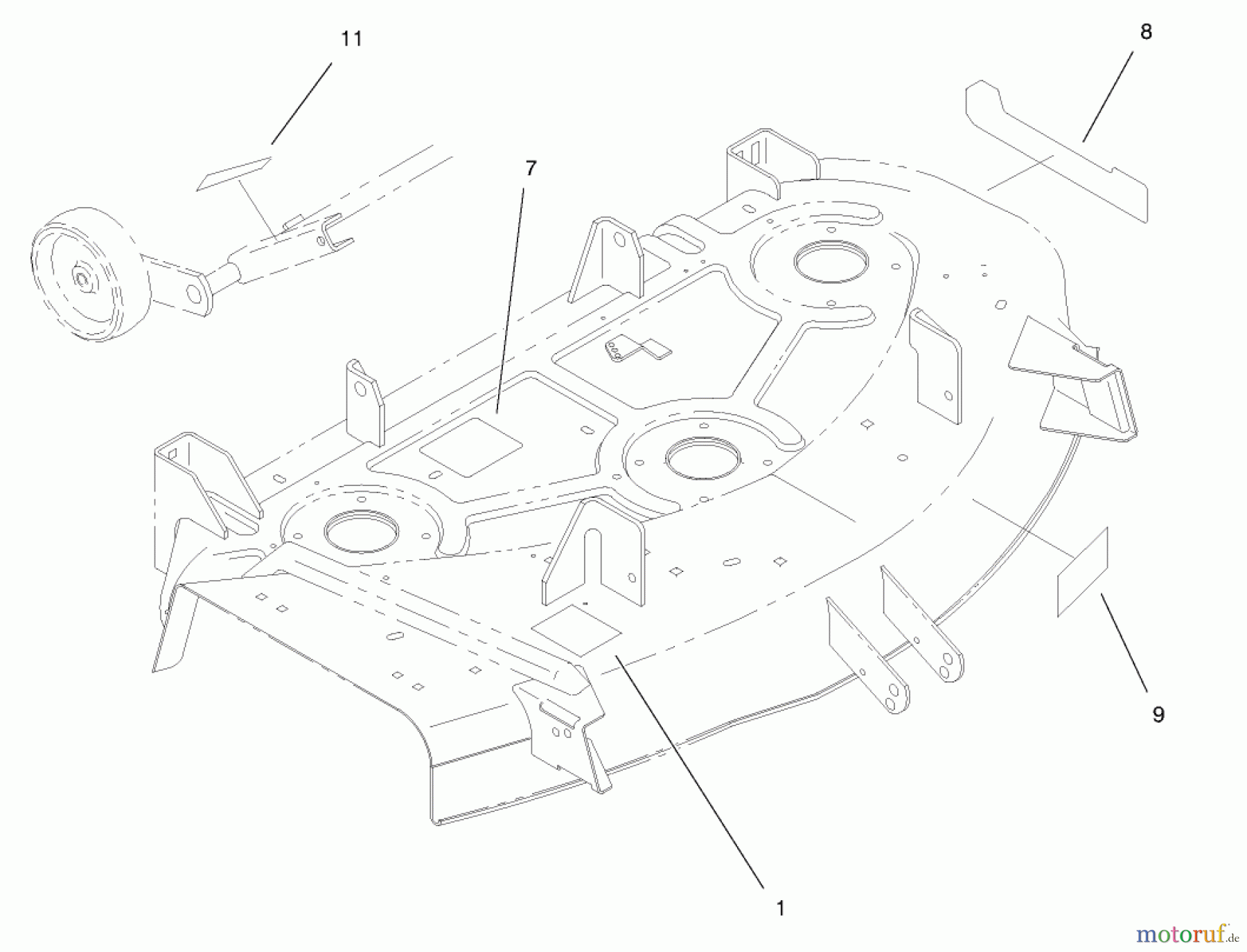  Toro Neu Mowers, Deck Assembly Only 78444 - Toro 44