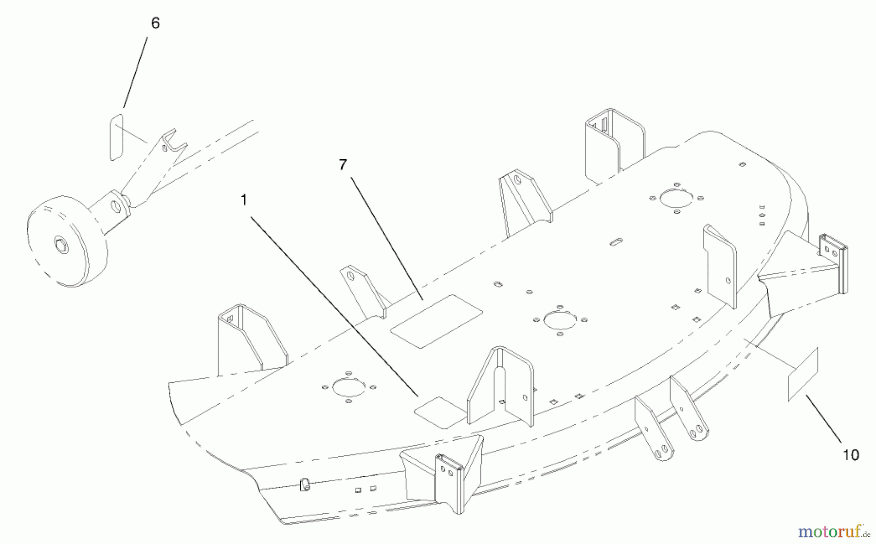  Toro Neu Mowers, Deck Assembly Only 78448 - Toro 48