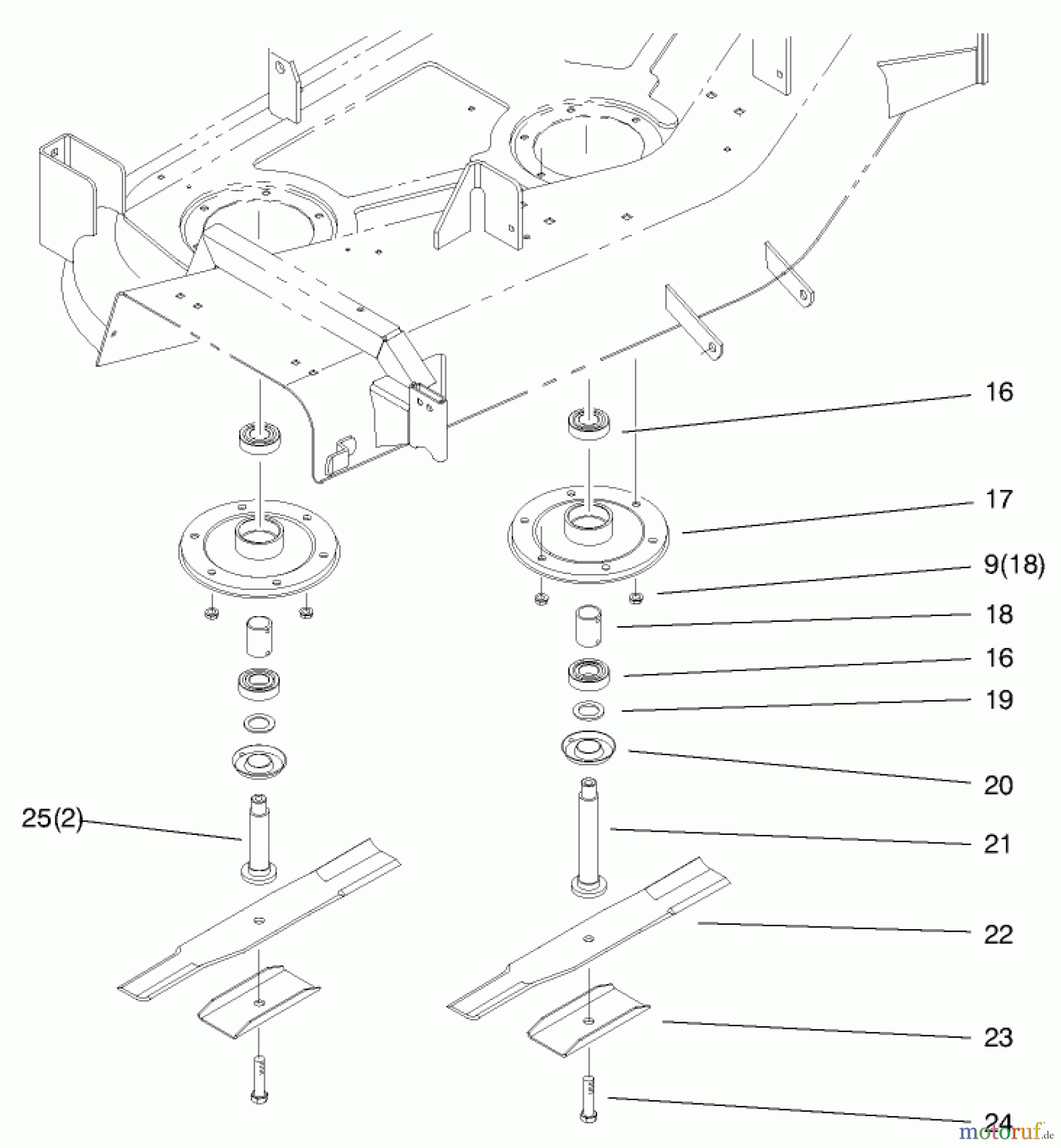  Toro Neu Mowers, Deck Assembly Only 78452 - Toro 52