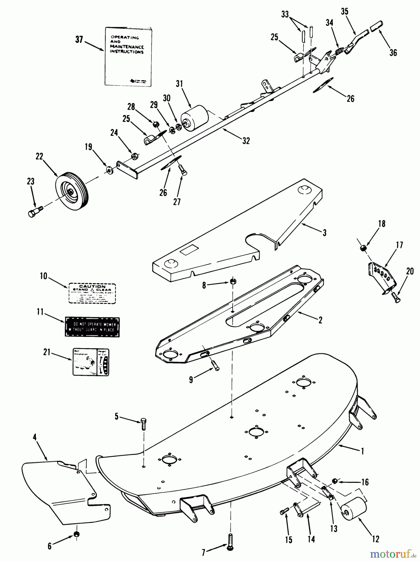  Toro Neu Mowers, Deck Assembly Only 85-60XS01 - Toro 60