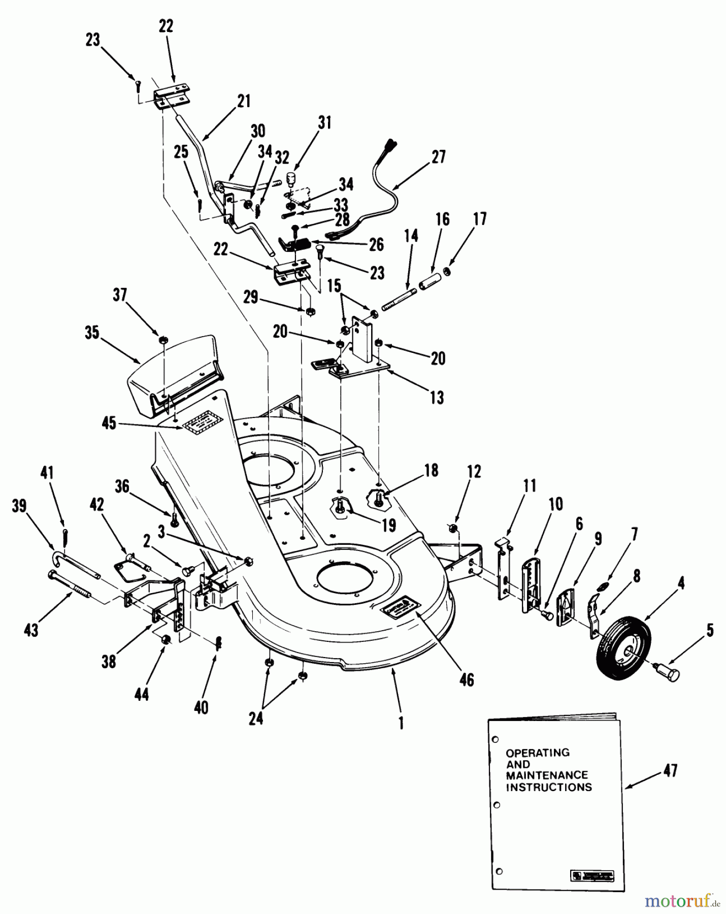  Toro Neu Mowers, Deck Assembly Only 95-32MS01 - Toro 32