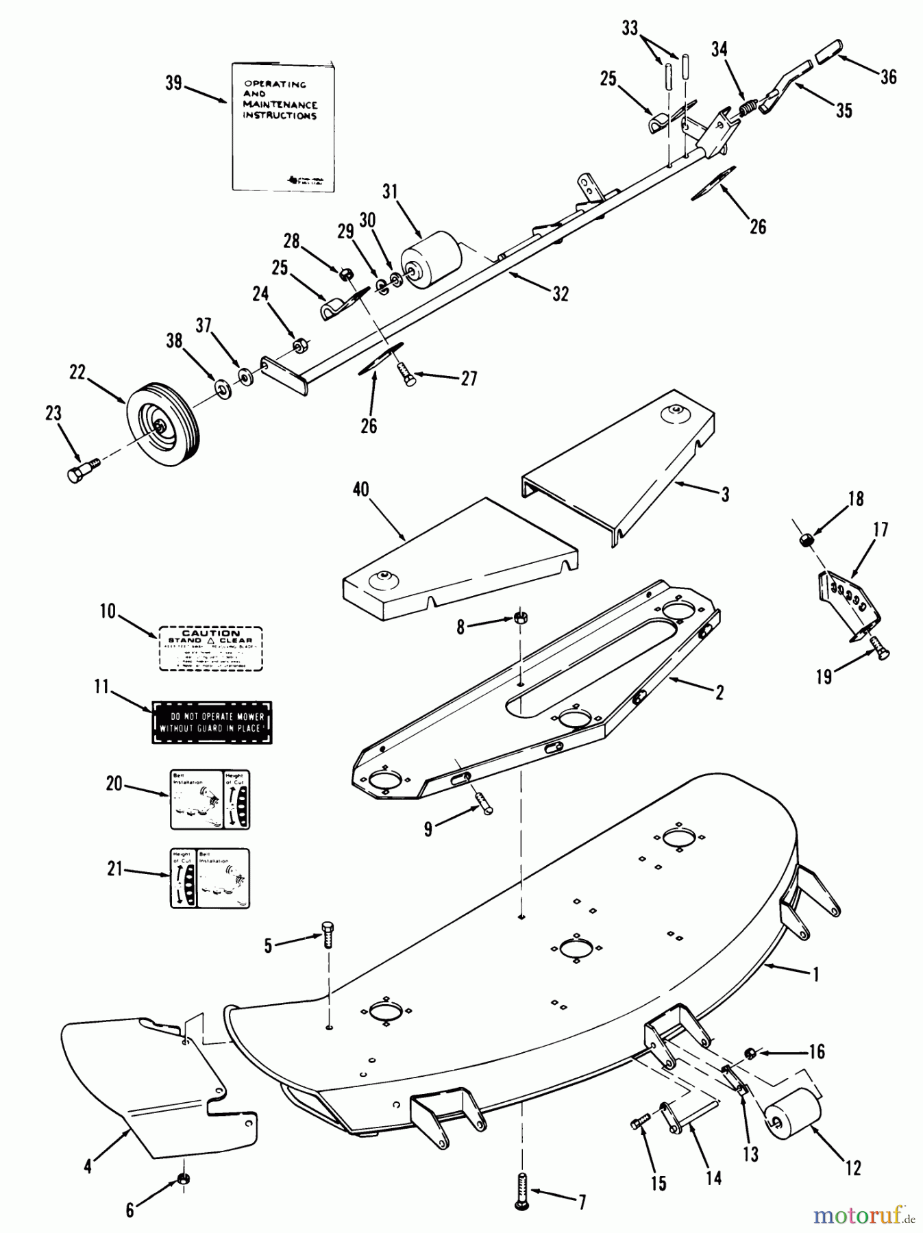  Toro Neu Mowers, Deck Assembly Only 95-36MS01 - Toro 36