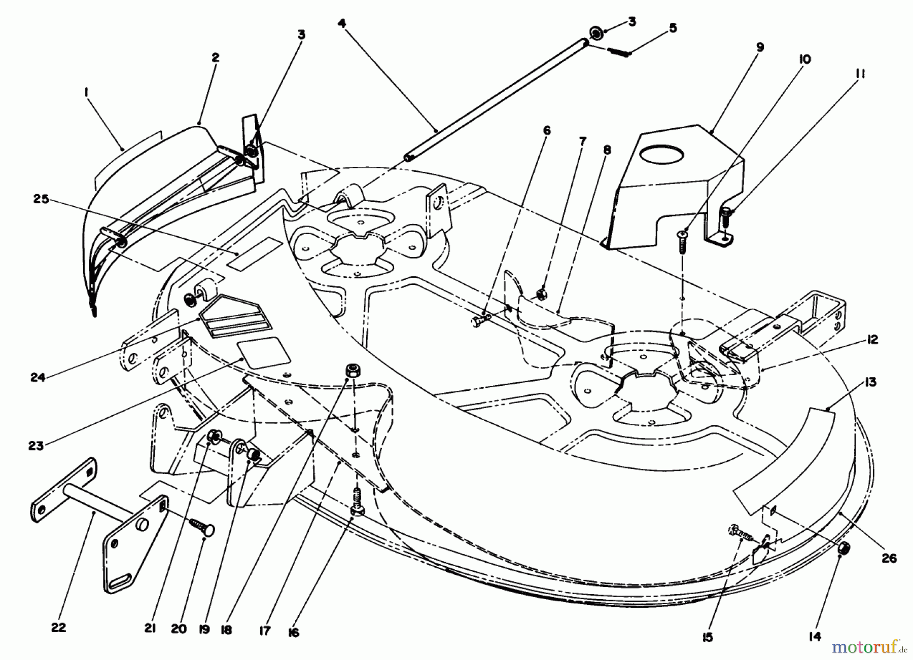  Toro Neu Mowers, Deck Assembly Only R5-38SL02 - Toro 38