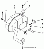 Toro 30114 - Mid-Size Proline Gear Traction Unit, 14 hp, 1991 (1000001-1999999) Listas de piezas de repuesto y dibujos EXHAUST-ENGINE KOHLER MODEL NO. CV14 T-1412