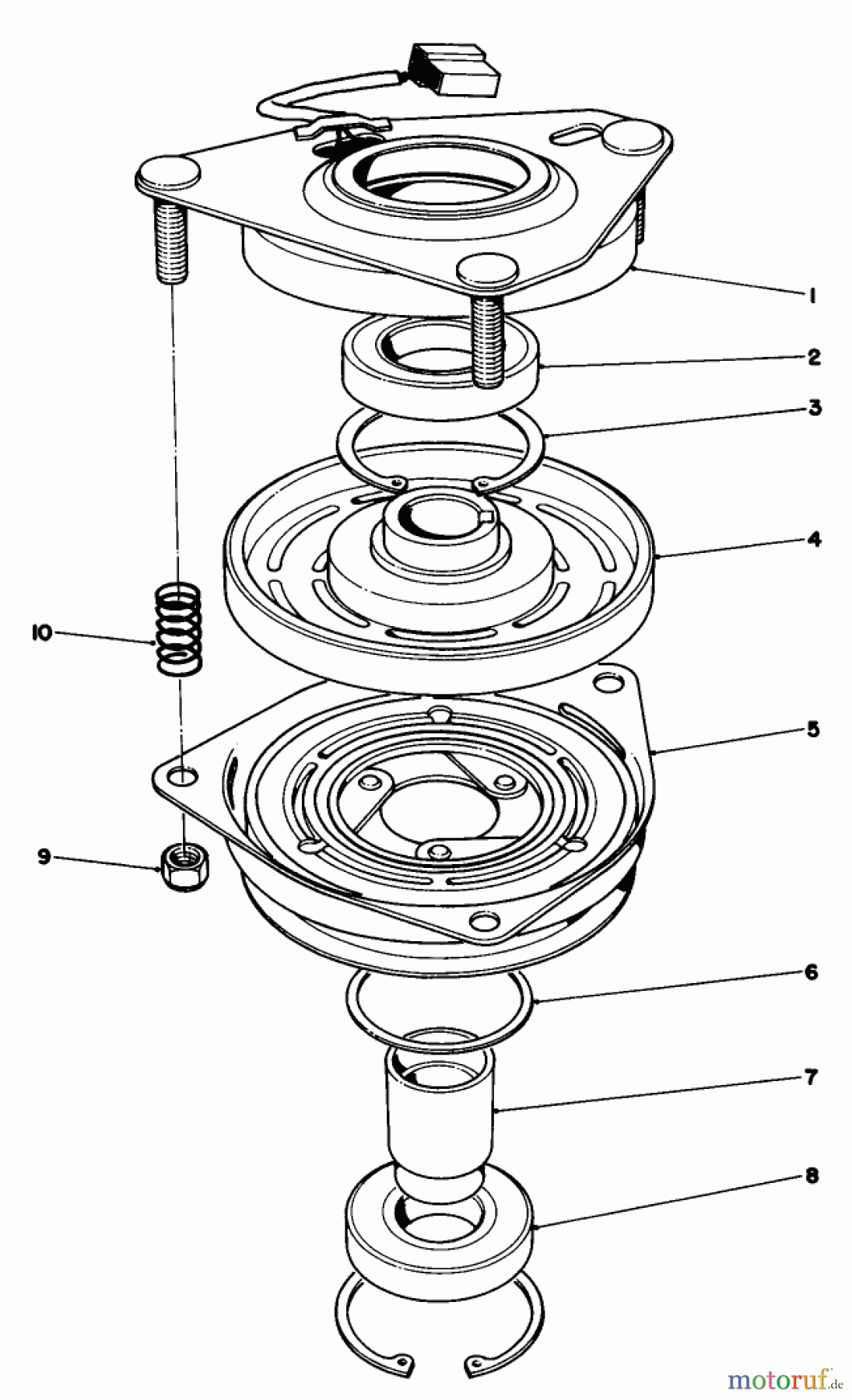  Toro Neu Mowers, Drive Unit Only 30115 - Toro Mid-Size Proline Gear Traction Unit, 12.5 hp, 1990 (0000001-0999999) CLUTCH ASSEMBLY NO. 54-3200