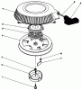 Toro 30165 - Mid-Size Proline Gear Traction Unit, 12.5 hp, 1991 (1000001-1999999) Listas de piezas de repuesto y dibujos RECOIL ASSEMBLY