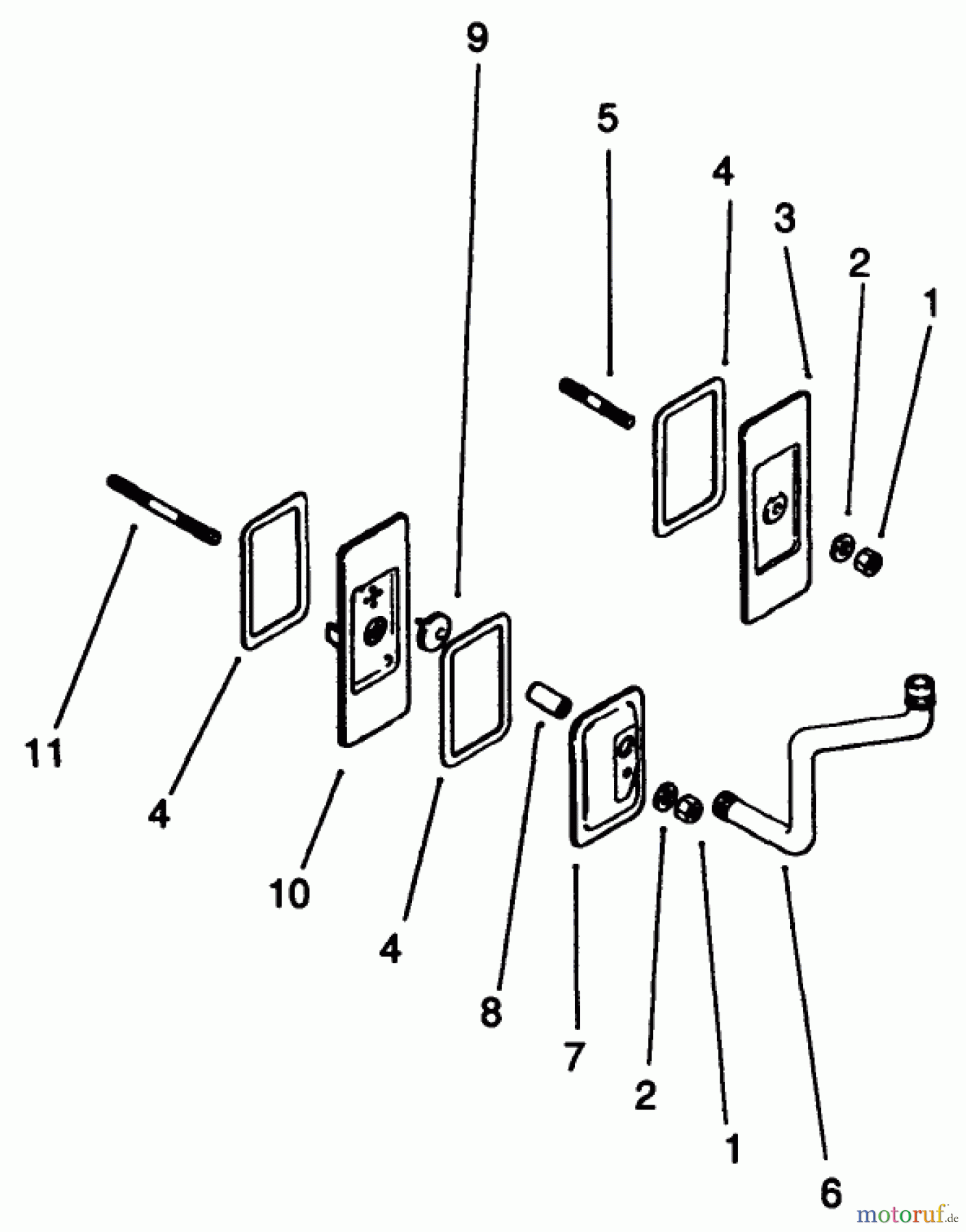  Toro Neu Mowers, Drive Unit Only 30190 - Toro Mid-Size Proline Hydro Traction Unit, 18 hp, 1991 (10000001-19999999) BREATHER & VENT-KOHLER ENGINE MODEL NO. MV18S-TYPE 58543