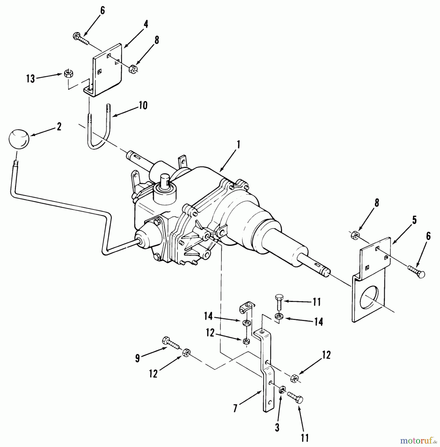  Toro Neu Mowers, Lawn & Garden Tractor Seite 1 02-08BP01 (B-82) - Toro B-82 3-Speed Tractor, 1980 3-SPEED TRANSMISSION