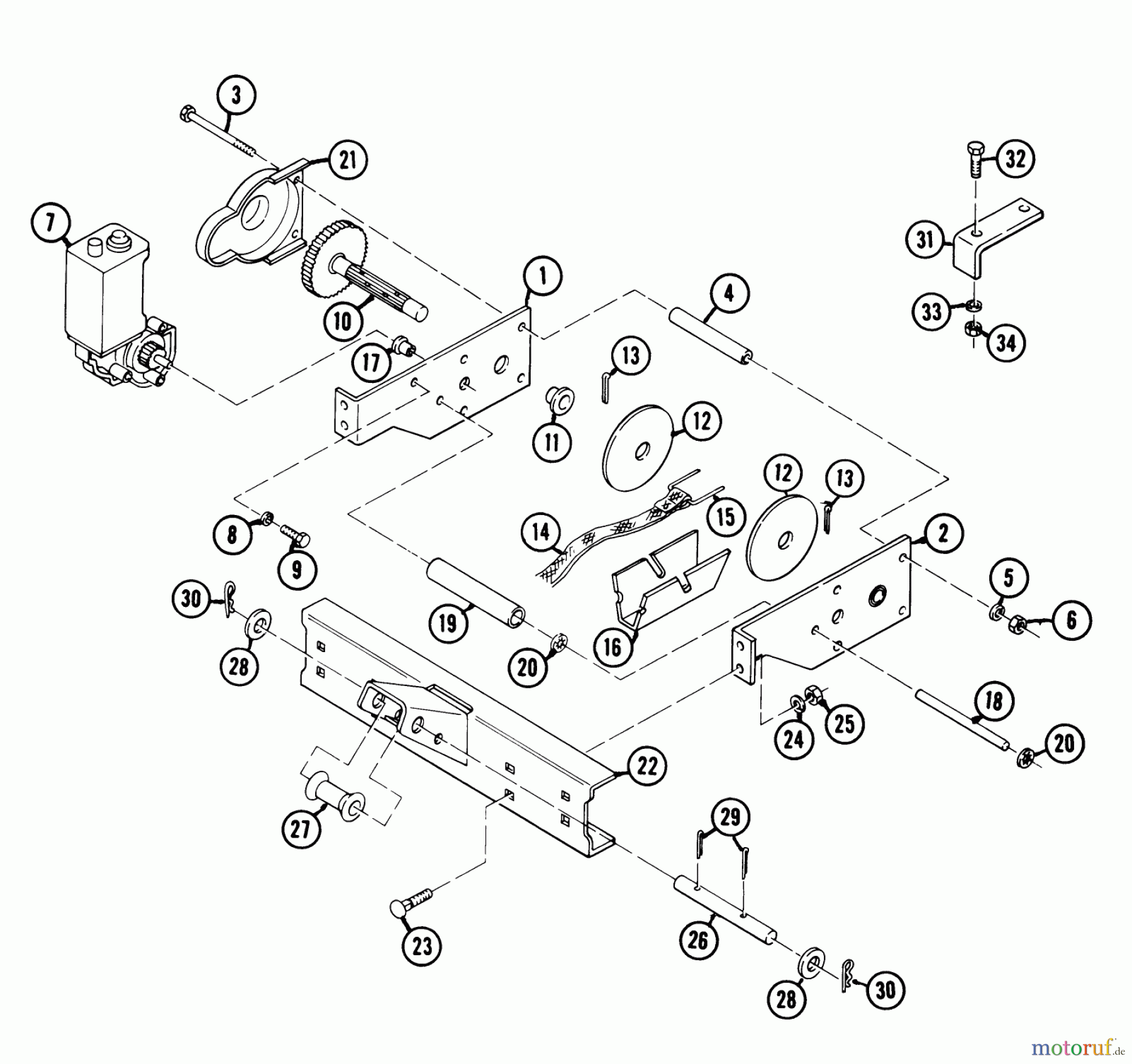  Toro Neu Mowers, Lawn & Garden Tractor Seite 1 1-0700 (C-185) - Toro C-185 Elec-Trak, 1976 LIFT LINKAGE AND HITCH