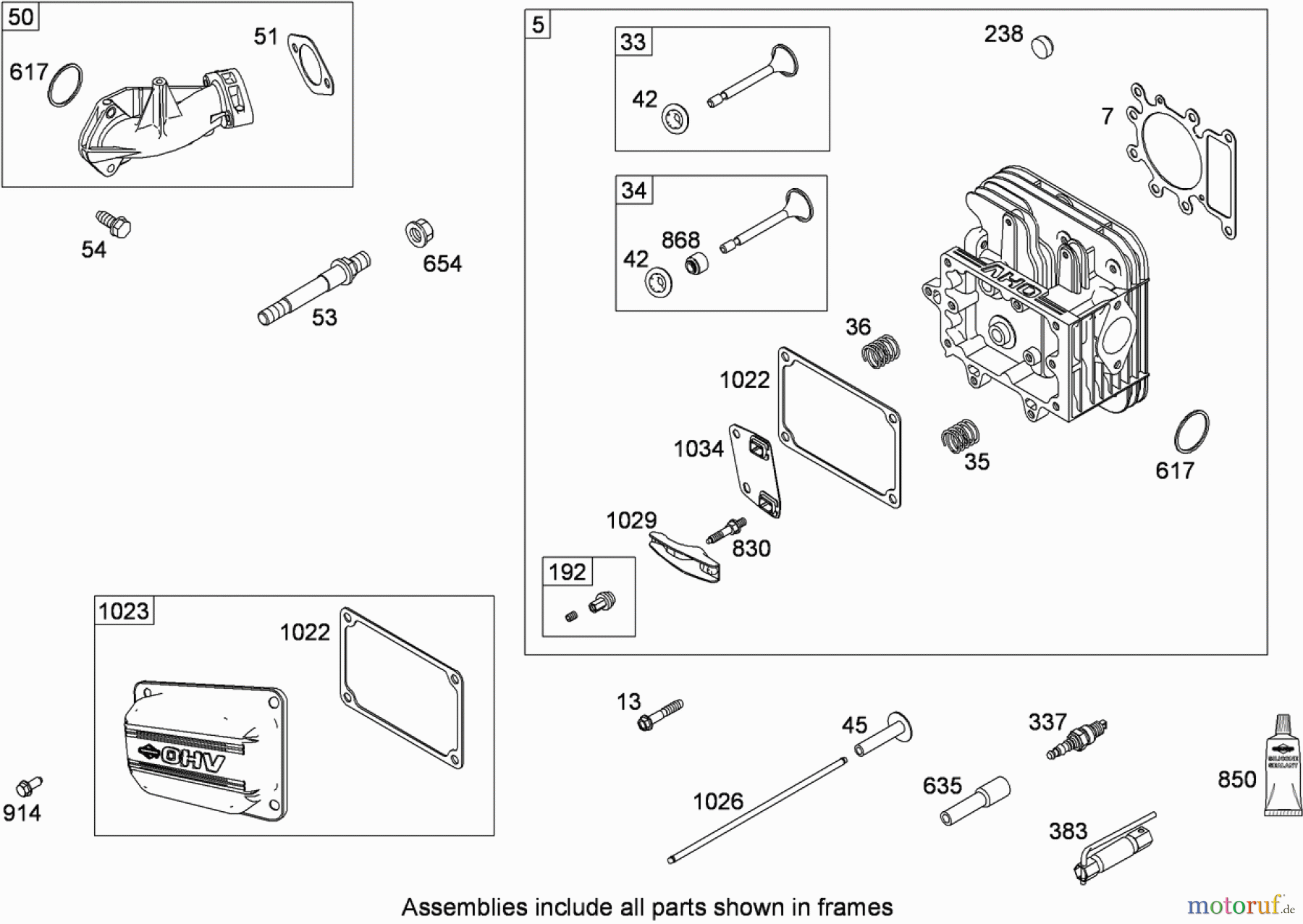  Toro Neu Mowers, Lawn & Garden Tractor Seite 1 13AL60RG048 (LX426) - Toro LX426 Lawn Tractor, 2008 (SN 1L107H10100-) CYLINDER HEAD ASSEMBLY BRIGGS AND STRATTON 331777-0946-B2