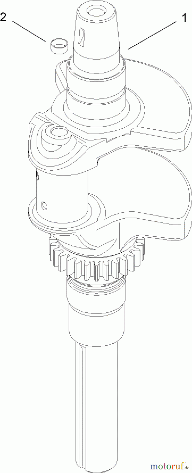  Toro Neu Mowers, Lawn & Garden Tractor Seite 1 13AP60RP744 (LX500) - Toro LX500 Lawn Tractor, 2006 (1A096B50000-) CRANKSHAFT ASSEMBLY KOHLER SV720-0011