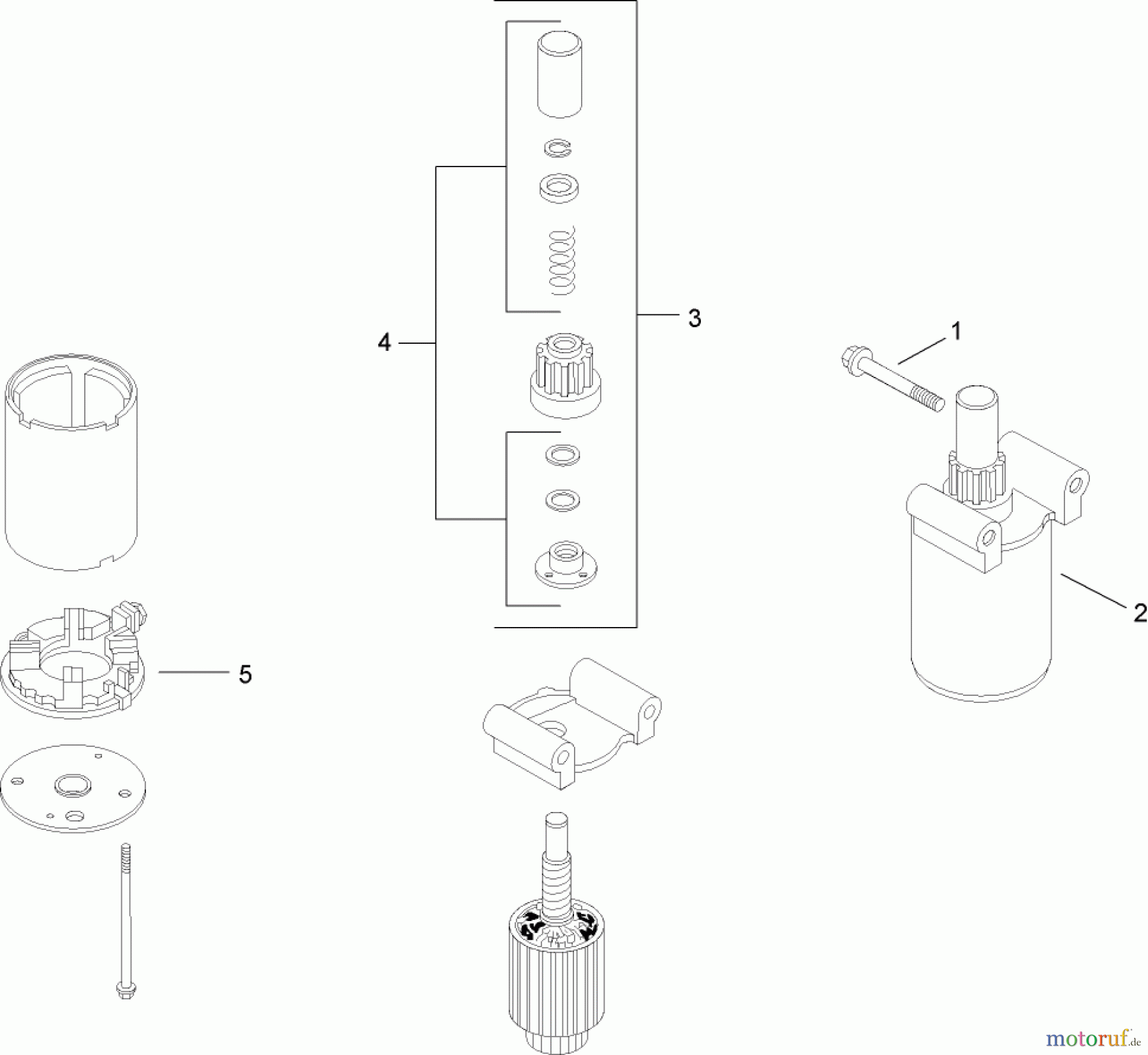  Toro Neu Mowers, Lawn & Garden Tractor Seite 1 13AP60RP744 (LX500) - Toro LX500 Lawn Tractor, 2006 (1A096B50000-) STARTING SYSTEM ASSEMBLY KOHLER SV720-0011