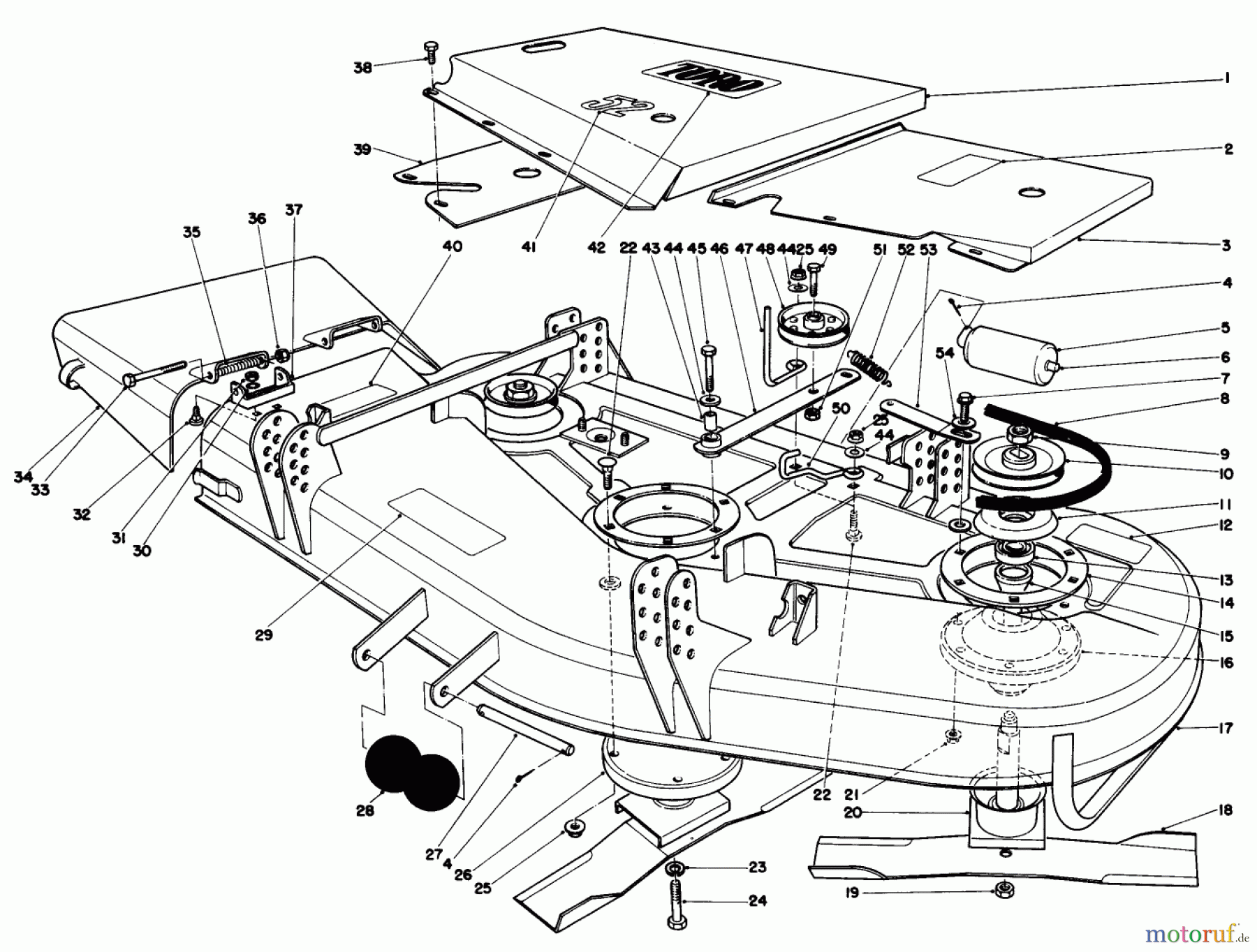  Toro Neu Mowers, Deck Assembly Only 30152 - Toro 52