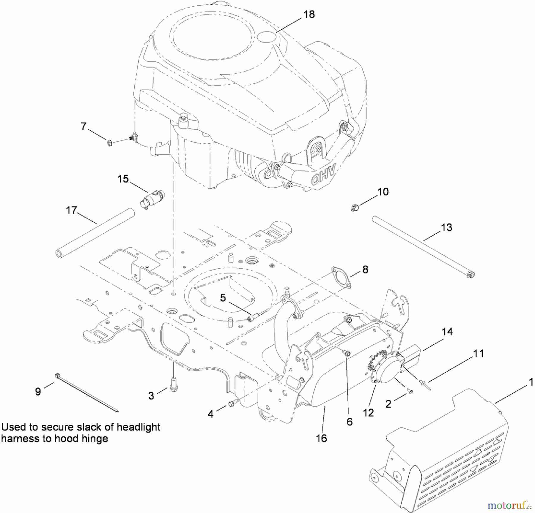  Toro Neu Mowers, Lawn & Garden Tractor Seite 1 13AX91RS848 (LX427) - Toro LX427 Lawn Tractor, 2012 (SN 1-1) MUFFLER AND SHIELD ASSEMBLY