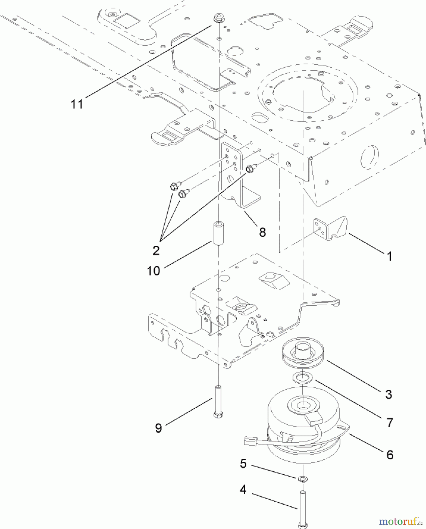  Toro Neu Mowers, Lawn & Garden Tractor Seite 1 14AK81RK744 (GT2300) - Toro GT2300 Garden Tractor, 2006 (1A186H30000-) ELECTRIC CLUTCH ASSEMBLY