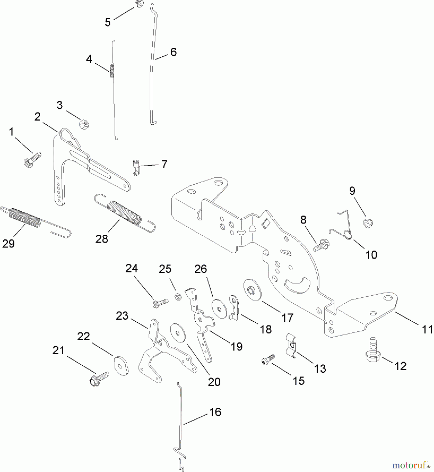  Toro Neu Mowers, Lawn & Garden Tractor Seite 1 14AQ81RP048 (GT2200) - Toro GT2200 Garden Tractor, 2008 (SN 1-) ENGINE CONTROL ASSEMBLY KOHLER SV730-0018