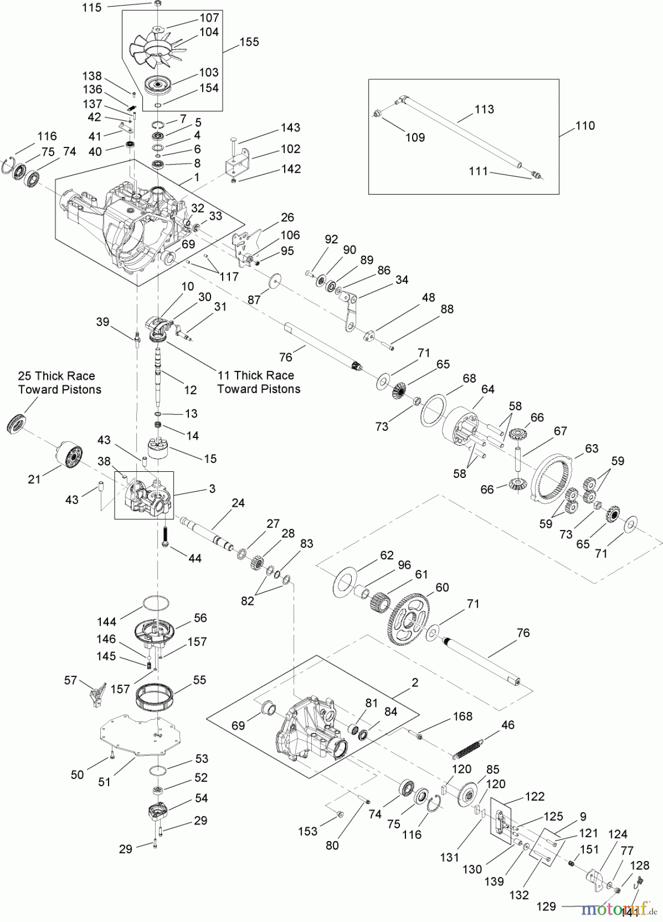  Toro Neu Mowers, Lawn & Garden Tractor Seite 1 14AQ81RP544 (GT2200) - Toro GT2200 Garden Tractor, 2008 (SN 1-) TRANSMISSON ASSEMBLY NO. 112-0914 #2