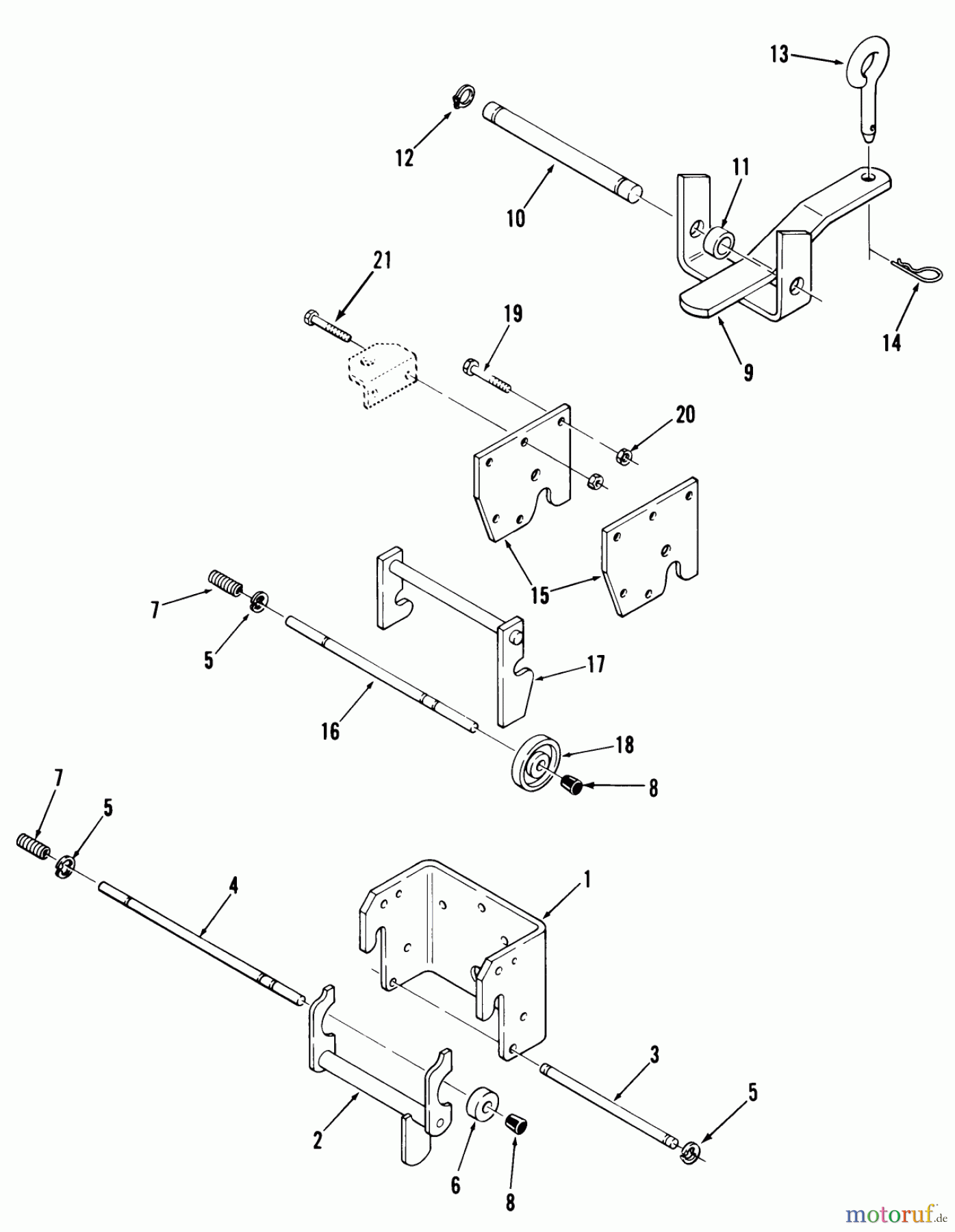  Toro Neu Mowers, Lawn & Garden Tractor Seite 1 31-17K802 (417-8) - Toro 417-8 Garden Tractor, 1986 HITCHES