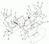 Toro 21-12KE01 (312-A) - 312-A Garden Tractor, 1986 Listas de piezas de repuesto y dibujos SHEET METAL AND COVERS #2