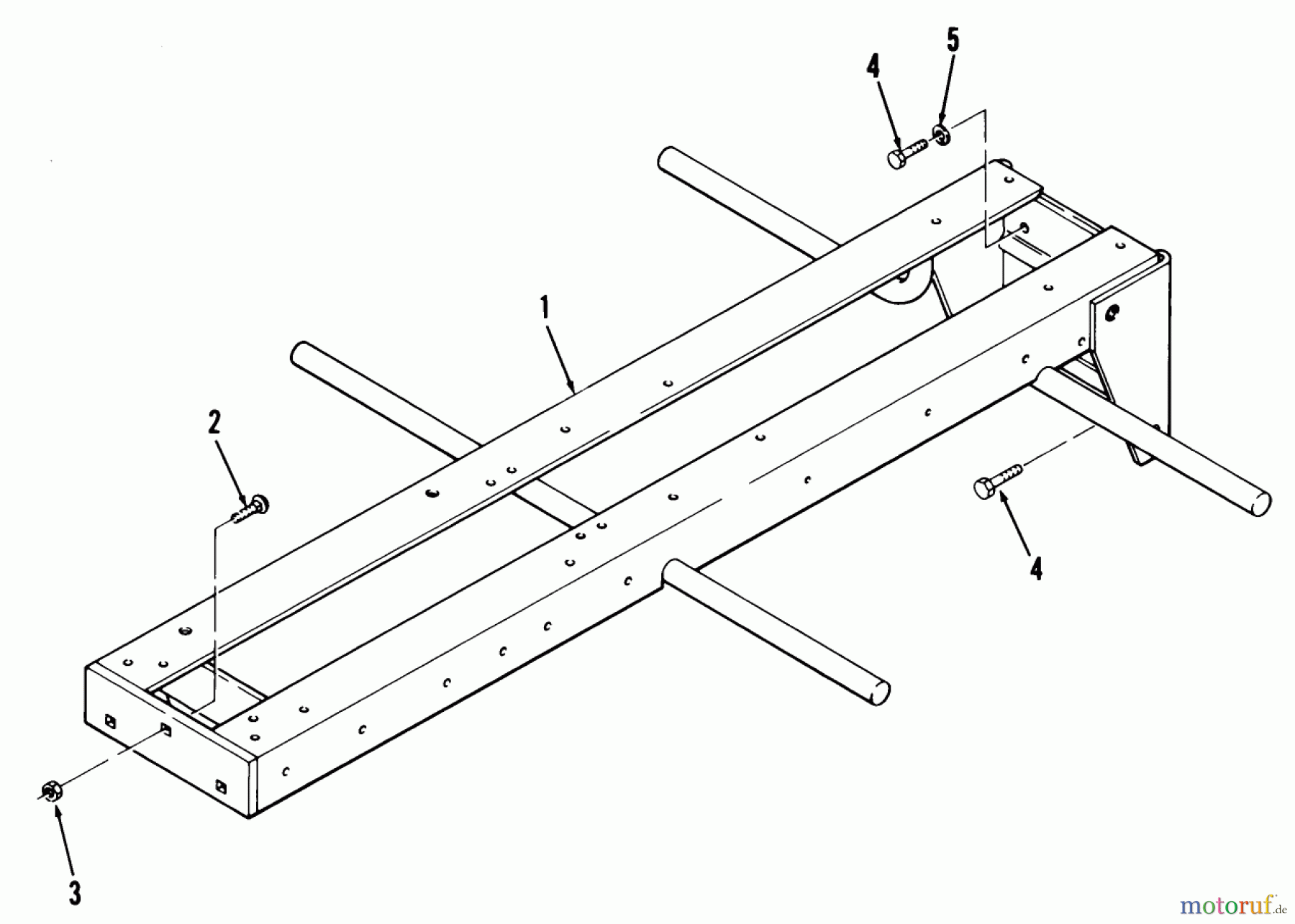  Toro Neu Mowers, Lawn & Garden Tractor Seite 1 31-16K801 (416-8) - Toro 416-8 Garden Tractor, 1985 FRAME