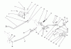 Toro 22-14OE01 (244-H) - 244-H Yard Tractor, 1991 (1000001-1999999) Listas de piezas de repuesto y dibujos BRAKE AND HYDRO LINKAGE