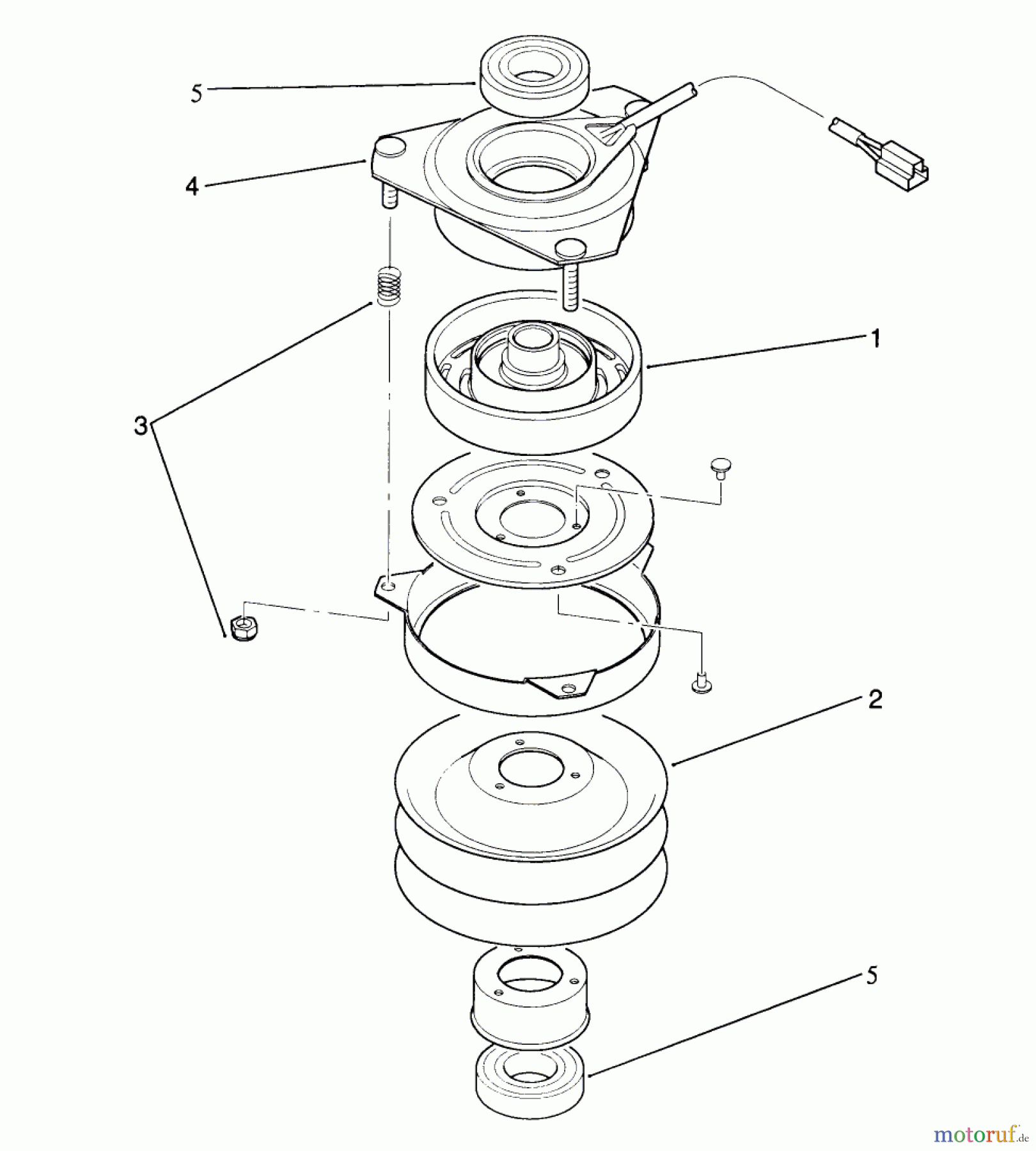  Toro Neu Mowers, Lawn & Garden Tractor Seite 1 22-14OE01 (244-H) - Toro 244-H Yard Tractor, 1991 (1000001-1999999) CLUTCH ASSEMBLY 78-6990