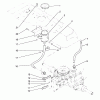 Toro 22-14OE01 (244-H) - 244-H Yard Tractor, 1991 (1000001-1999999) Listas de piezas de repuesto y dibujos HYDRAULIC RESERVOIR ASSEMBLY