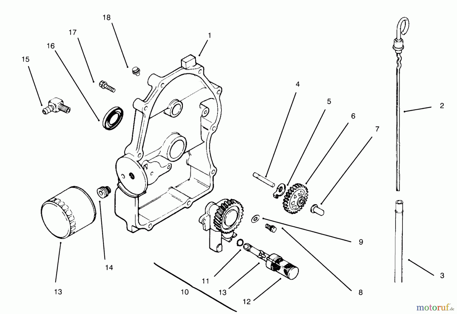  Toro Neu Mowers, Lawn & Garden Tractor Seite 1 30610 (120) - Toro Proline 120, 1994 (490001-499999) OIL PAN/LUBRICATION