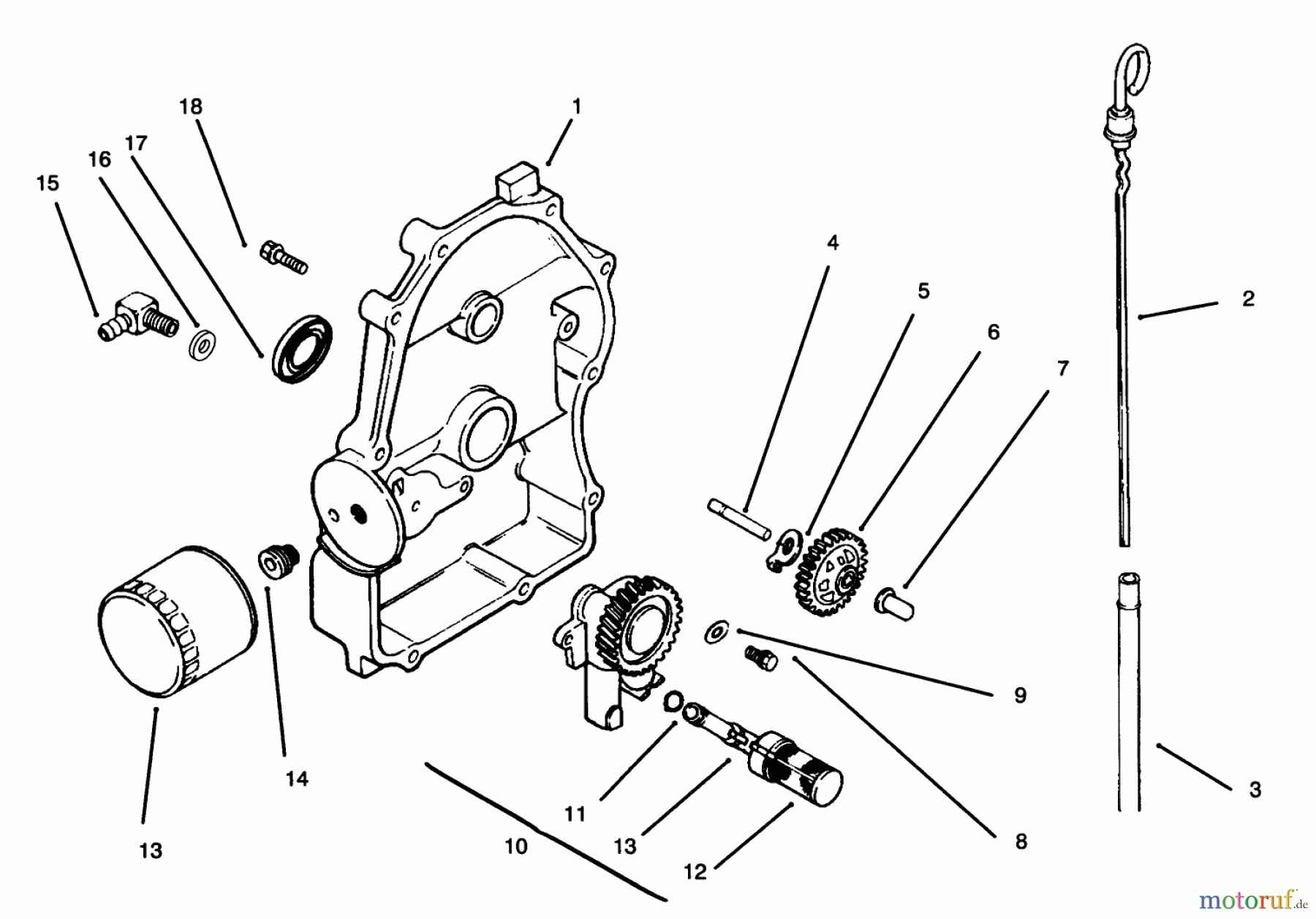  Toro Neu Mowers, Lawn & Garden Tractor Seite 1 30610 (120) - Toro Proline 120, 1995 (591300-599999) OIL PAN/LUBRICATION