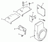 Toro 51-12KE02 (312-H) - 312-H Garden Tractor, 1992 (2000001-2999999) Listas de piezas de repuesto y dibujos KOHLER BAFFLES AND SHROUDS