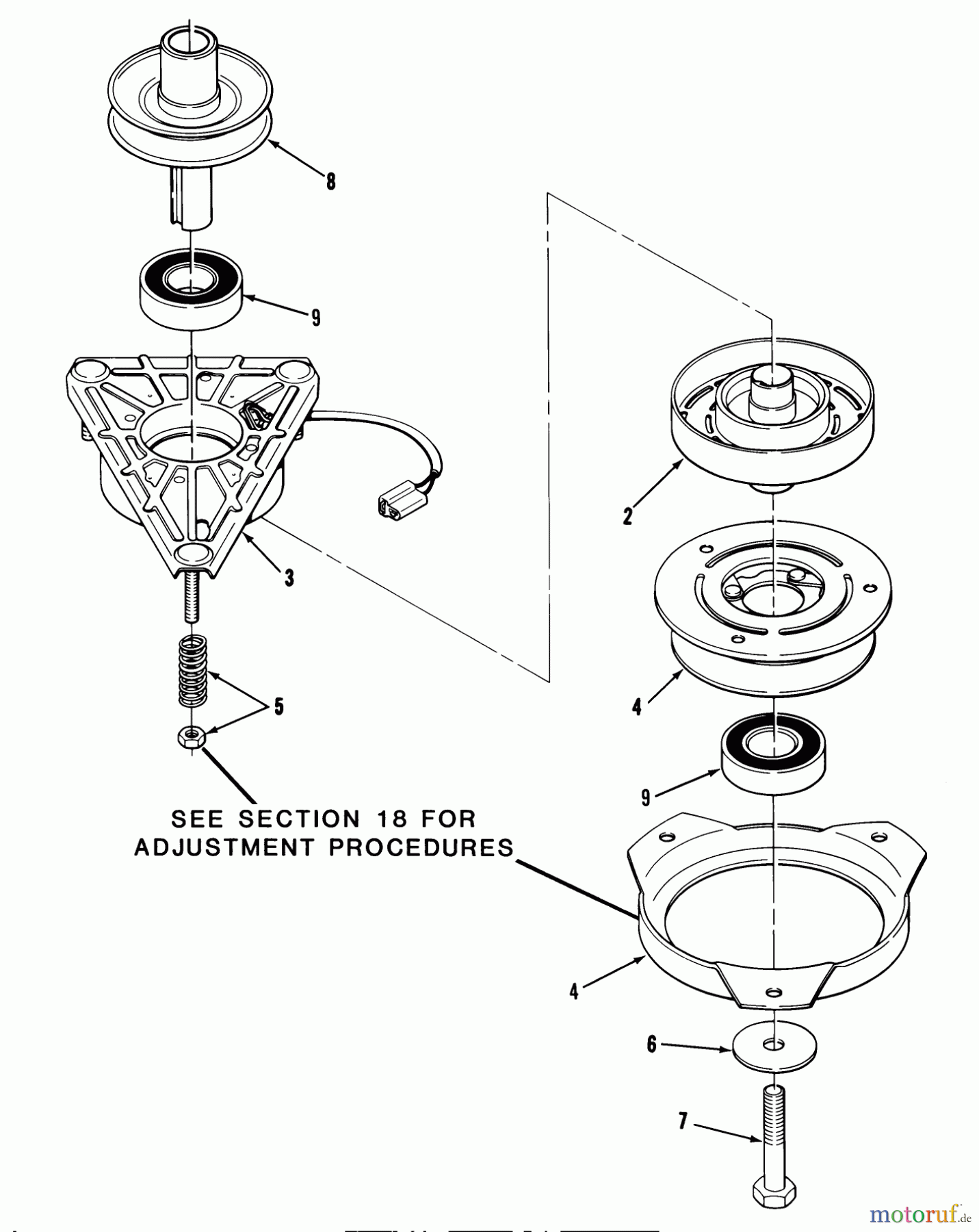  Toro Neu Mowers, Lawn & Garden Tractor Seite 1 32-12K601 (212-6) - Toro 212-6 Tractor, 1987 ENGINE PULLEY & PTO CLUTCH