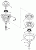 Toro 32-10BE02 (210-H) - 210-H Tractor, 1991 (1000001-1999999) Listas de piezas de repuesto y dibujos ENGINE PULLEY & PTO CLUTCH ASSEMBLY