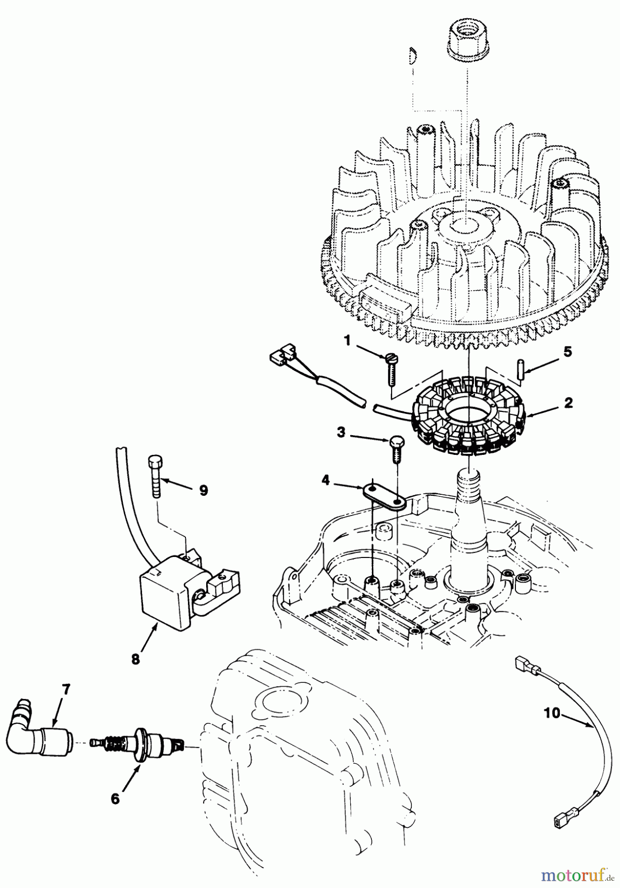  Toro Neu Mowers, Lawn & Garden Tractor Seite 1 32-12OE03 (212-H) - Toro 212-H Tractor, 1992 (2000001-2999999) 12.5HP ENGINE IGNITION ASSEMBLY