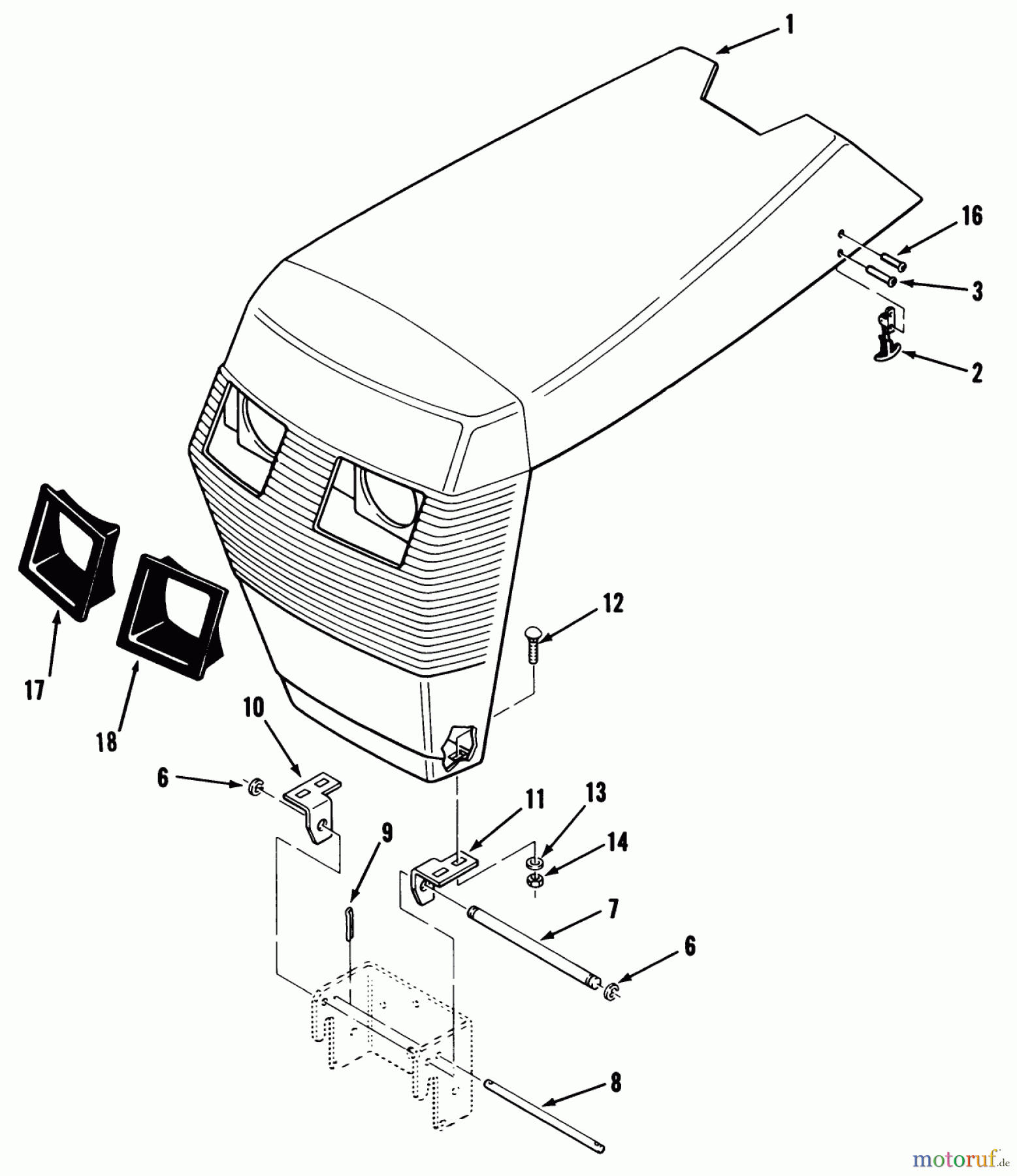  Toro Neu Mowers, Lawn & Garden Tractor Seite 1 41-20OE02 (520-H) - Toro 520-H Garden Tractor, 1991 (1000001-1999999) SHEET METAL AND COVERS #1