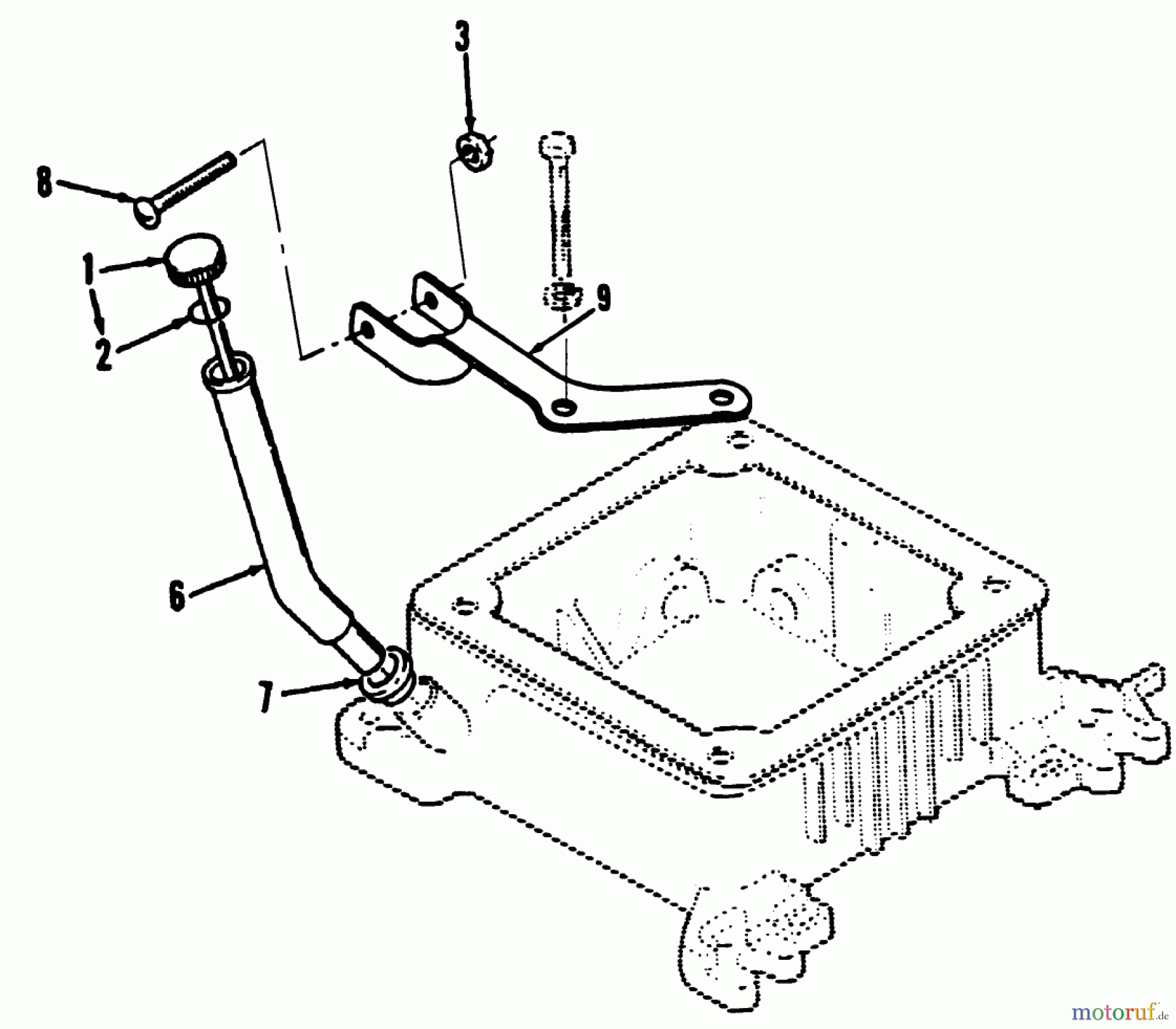  Toro Neu Mowers, Lawn & Garden Tractor Seite 1 41-20OE03 (520-H) - Toro 520-H Garden Tractor, 1992 (2000001-2999999) OIL FILL TUBE AND BRACKET