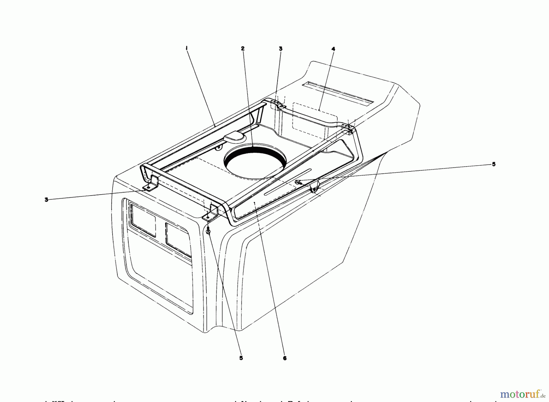  Toro Neu Mowers, Lawn & Garden Tractor Seite 1 57300 (8-32) - Toro 8-32 Front Engine Rider, 1979 (9000001-9999999) HOOD DUCT ASSEMBLY