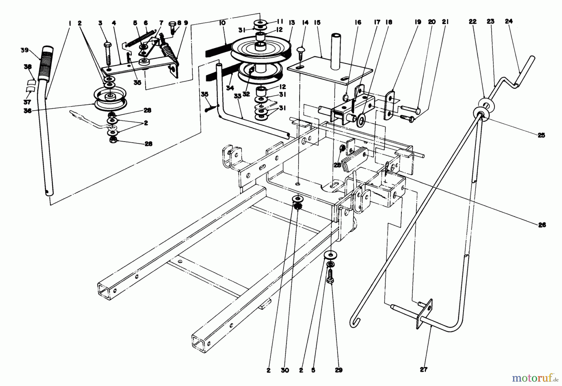  Toro Neu Mowers, Lawn & Garden Tractor Seite 1 57300 (8-32) - Toro 8-32 Front Engine Rider, 1981 (1000001-1999999) 36