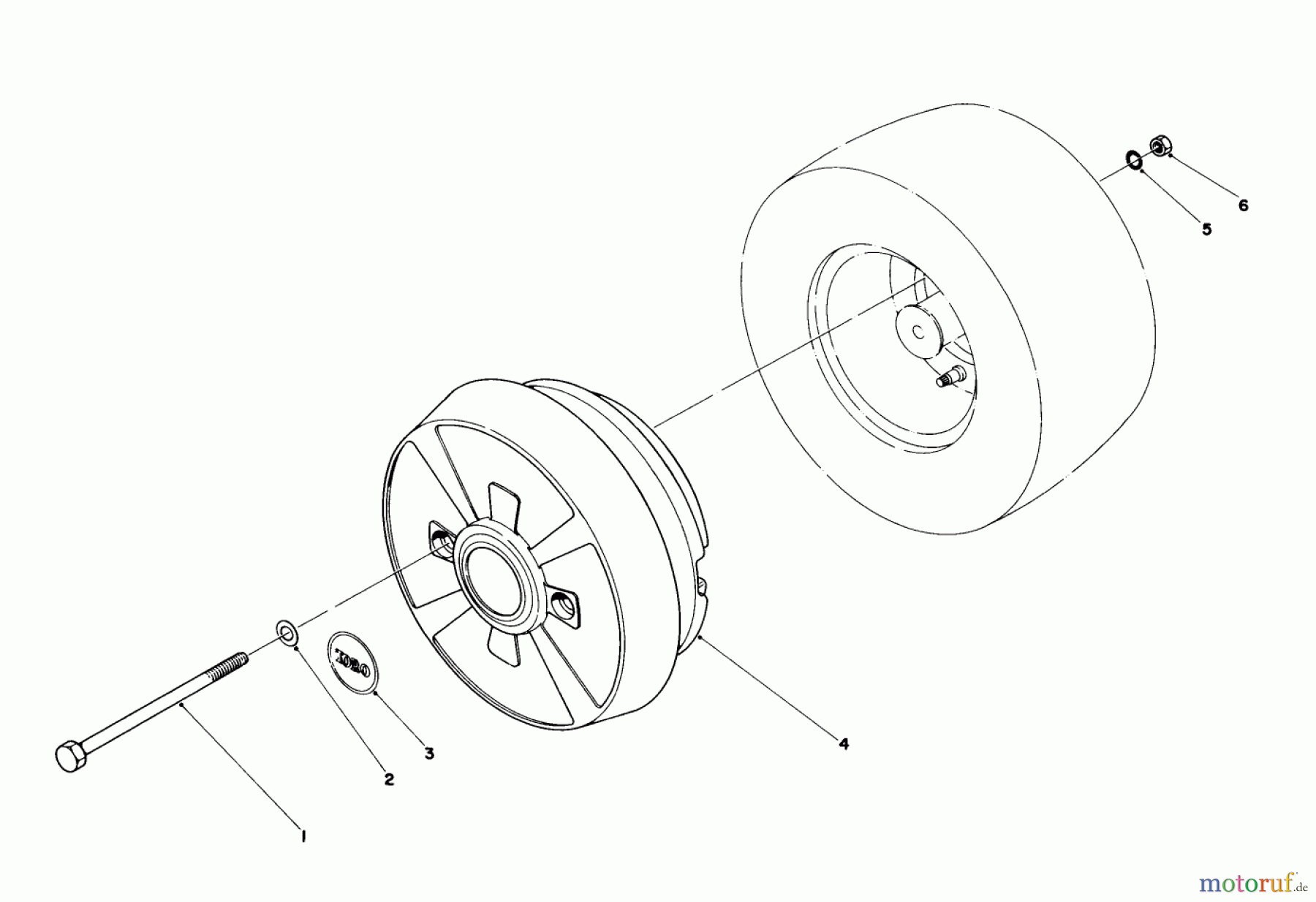  Toro Neu Mowers, Lawn & Garden Tractor Seite 1 57300 (8-32) - Toro 8-32 Front Engine Rider, 1985 (5000001-5999999) WHEEL WEIGHT KIT MODEL NO. 59159 (OPTIONAL)