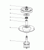 Toro 57357 (11-44) - 11-44 Lawn Tractor, 1985 (5000001-5999999) Listas de piezas de repuesto y dibujos SPINDLE ASSEMBLY