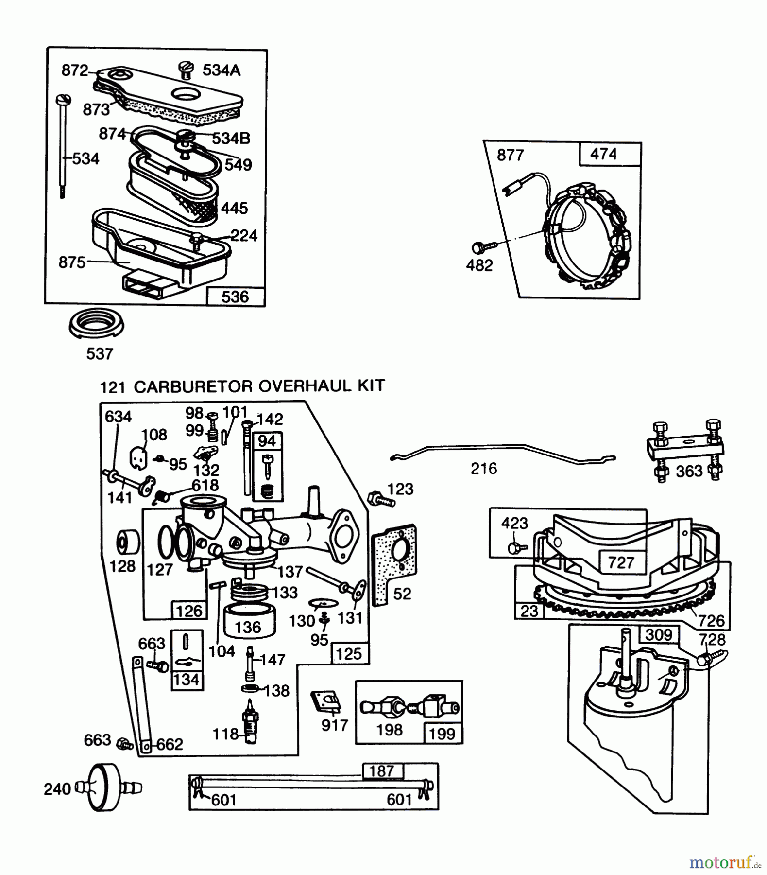  Toro Neu Mowers, Lawn & Garden Tractor Seite 1 57360 (11-32) - Toro 11-32 Lawn Tractor, 1986 (6000001-6999999) ENGINE BRIGGS & STRATTON MODEL 253707-0157-01 #2