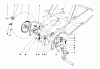 Toro 57375 - 8 hp Front Engine Rider, 1980 (0000001-0999999) Listas de piezas de repuesto y dibujos FRONT AXLE ASSEMBLY