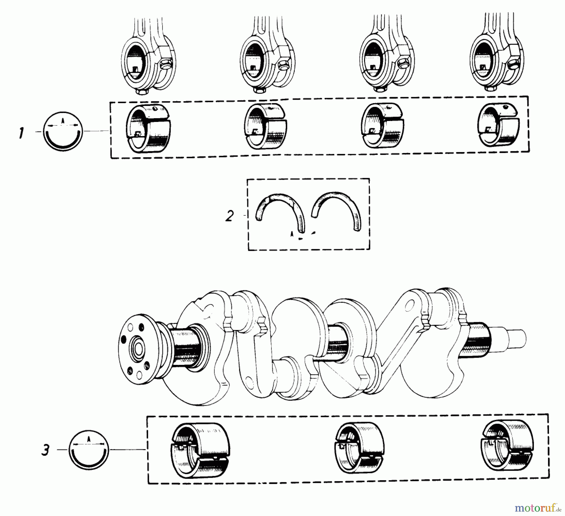  Toro Neu Mowers, Lawn & Garden Tractor Seite 1 61-20RG01 (D-250) - Toro D-250 10-Speed Tractor, 1977 BEARINGS