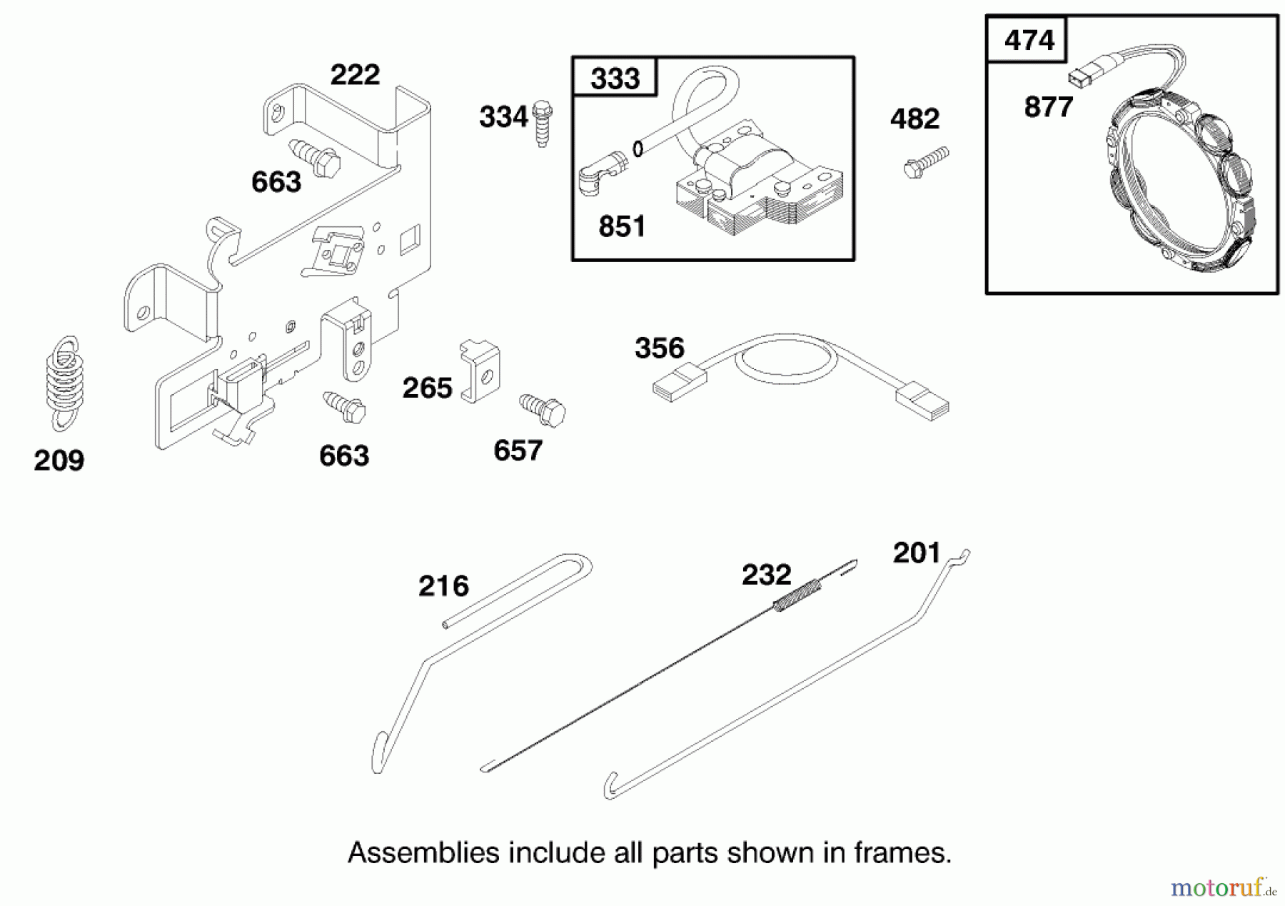  Toro Neu Mowers, Lawn & Garden Tractor Seite 1 71189 (12-32XL) - Toro 12-32XL Lawn Tractor, 1998 (8900001-8999999) ENGINE BRIGGS & STRATTON MODEL 284707-1148-E1 #6