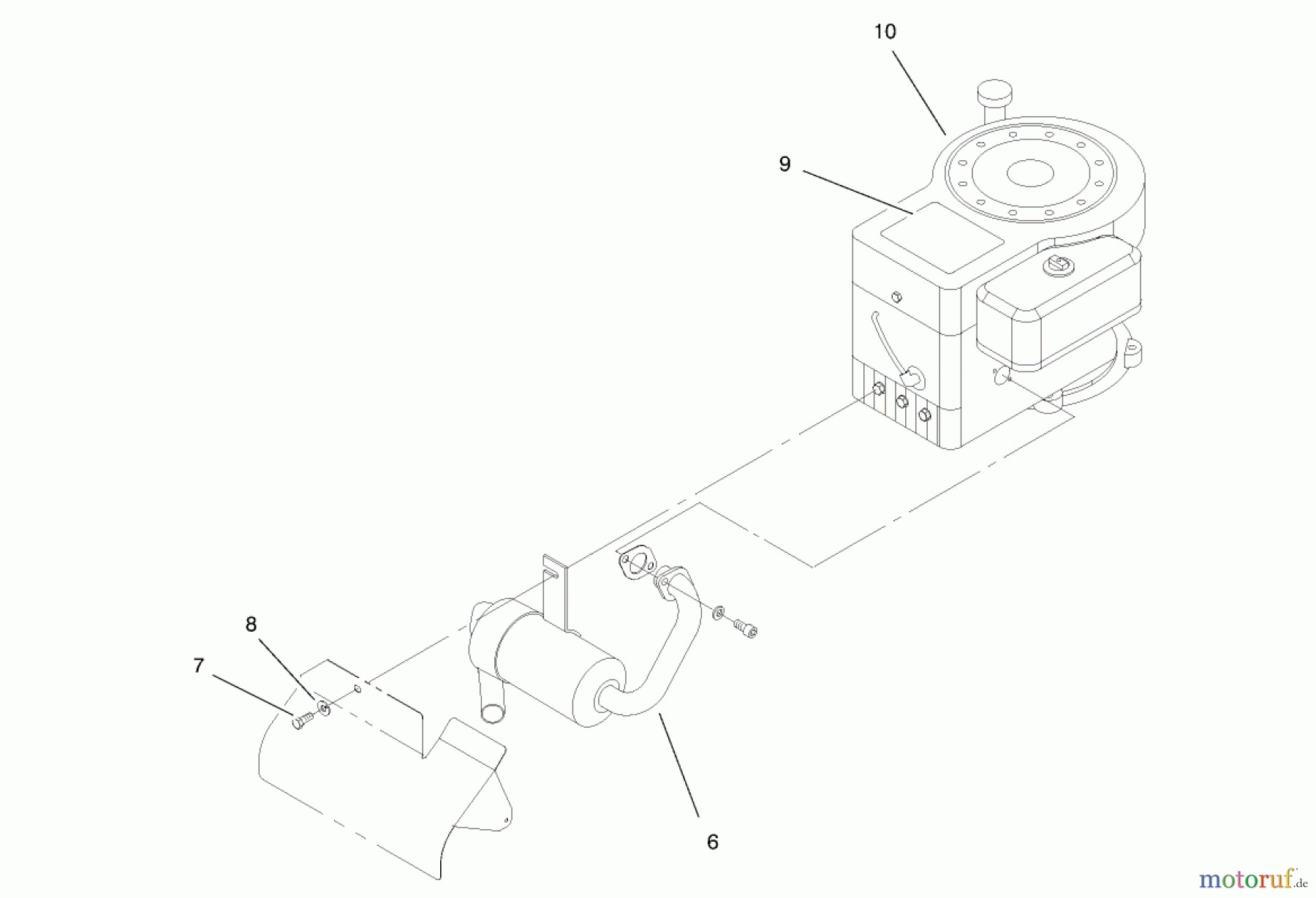  Toro Neu Mowers, Lawn & Garden Tractor Seite 1 71190 (13-38XL) - Toro 13-38XL Lawn Tractor, 1997 (7900001-7999999) ENGINE ASSEMBLY