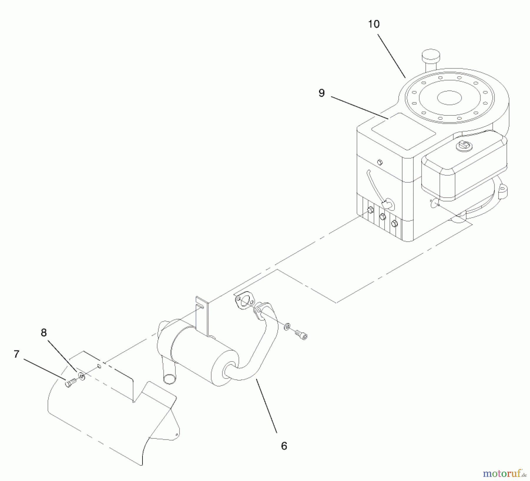  Toro Neu Mowers, Lawn & Garden Tractor Seite 1 71190 (13-38XL) - Toro 13-38XL Lawn Tractor, 1998 (8900001-8999999) ENGINE ASSEMBLY