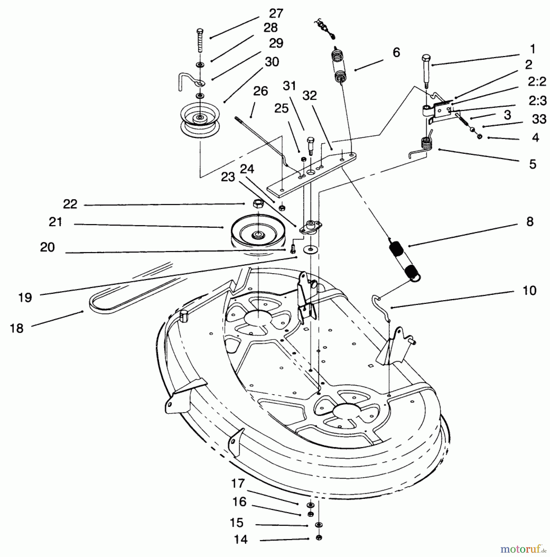  Toro Neu Mowers, Lawn & Garden Tractor Seite 1 71217 (14-38HXL) - Toro 14-38HXL Lawn Tractor, 1996 (6900001-6999999) 38