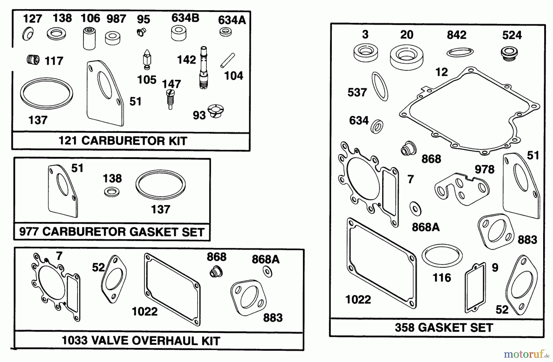  Toro Neu Mowers, Lawn & Garden Tractor Seite 1 71193 (14-38HXL) - Toro 14-38HXL Lawn Tractor, 1996 (6900001-6999999) ENGINE BRIGGS & STRATTON MODEL 28N777-0174-01 #10