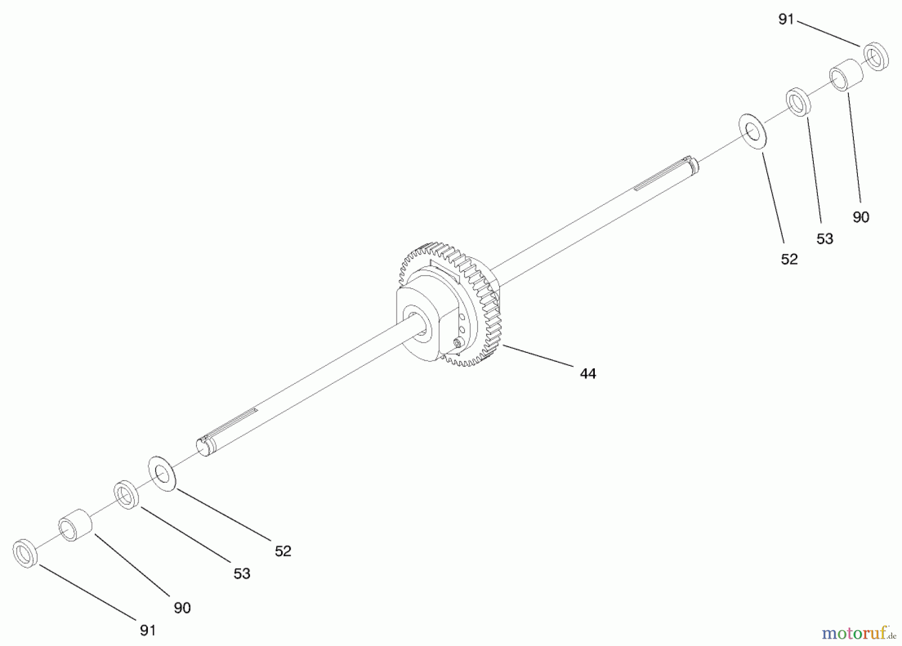  Toro Neu Mowers, Lawn & Garden Tractor Seite 1 71218 (16-44HXL) - Toro 16-44HXL Lawn Tractor, 1997 (7900001-7999999) HYDRO TRANSAXLE ASSEMBLY #2