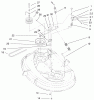 Toro 71220 (14-38XL) - 14-38XL Lawn Tractor, 1999 (9900001-9999999) Listas de piezas de repuesto y dibujos 38" DECK BLADE DRIVE & BRAKING COMPONENTS